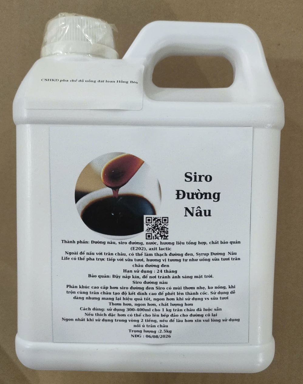 Siro Hồng Béo 2.5kg